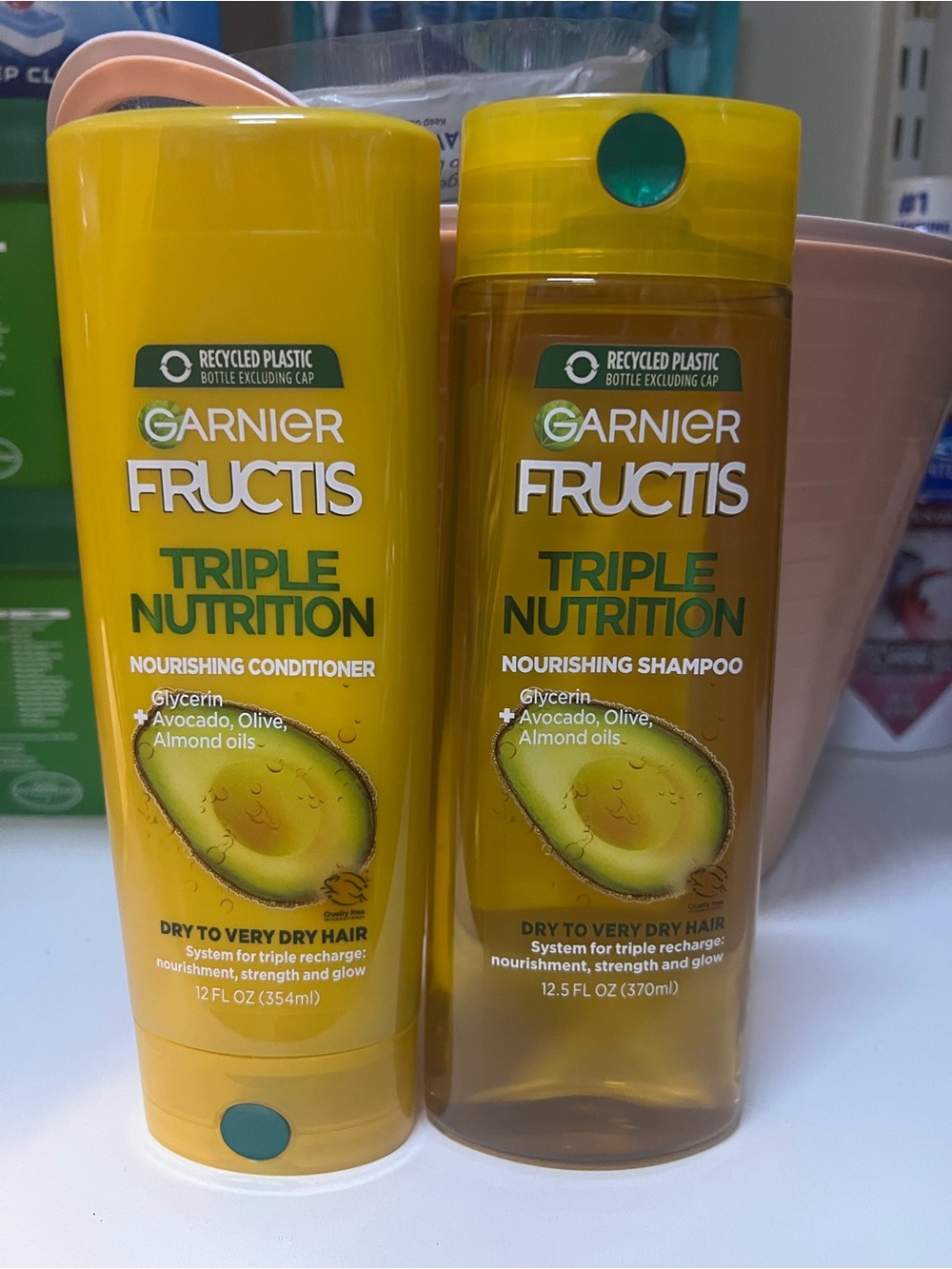 Garnier Fructis triple nutrition shampoo and conditioner 12.5fl oz